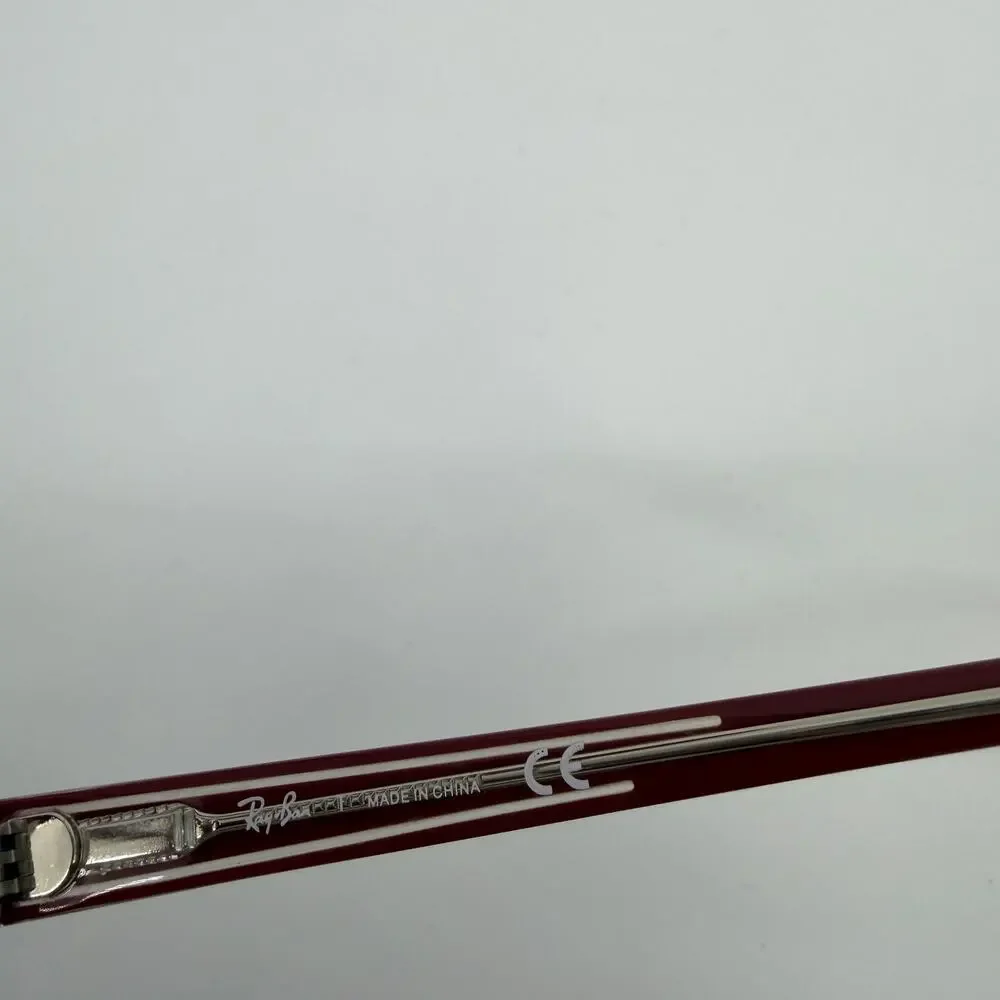 Ray Ban RB 5225 5186 Berry Pink Rectangle Eyeglasses Frames 54-17-145